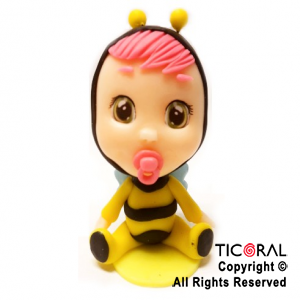 ADORNO CRY BABIES BEETY ABEJA PORCELANA FRIA x 1